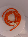 Frosted color waistbeads
